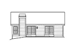 Traditional House Plan Rear Elevation - Mapleville Ranch Home 007D-0177 - Shop House Plans and More