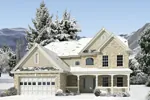 Home Plan With A Classic Stone Exterior