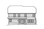 Country House Plan Rear Elevation - Stonecroft Park Country Home 007D-0182 - Shop House Plans and More