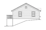 Cabin & Cottage House Plan Left Elevation - Shadyhill Cottage Ranch Home 007D-0193 - Shop House Plans and More