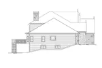 Tudor House Plan Left Elevation - Westminster Heights Tudor Home 007D-0203 - Shop House Plans and More