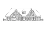 Ranch House Plan Front Elevation - Cheshire Hills Efficient Home 007D-0207 - Search House Plans and More