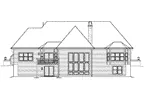 Ranch House Plan Rear Elevation - Cheshire Hills Efficient Home 007D-0207 - Search House Plans and More