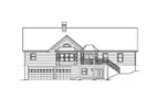 Traditional House Plan Rear Elevation - Compton Place Ranch Home 007D-0213 - Search House Plans and More