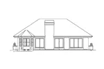 Sunbelt House Plan Rear Elevation - Santa Catalina Sunbelt Home 007D-0221 - Shop House Plans and More
