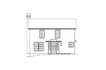 Traditional House Plan Rear Elevation - Wiseman Park Traditional Home 007D-0237 - Shop House Plans and More
