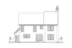 European House Plan Rear Elevation - Cuddington Forest Narrow Home 007D-0238 - Search House Plans and More