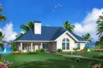 Ranch House Plan Front of Home - Marina Bay Sunbelt Atrium Home 007D-0244 - Shop House Plans and More