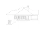 Ranch House Plan Left Elevation - Marina Bay Sunbelt Atrium Home 007D-0244 - Shop House Plans and More