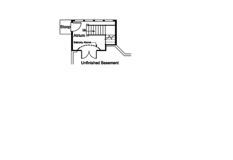 Ranch House Plan Lower Level Floor - Marina Bay Sunbelt Atrium Home 007D-0244 - Shop House Plans and More