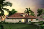 Vacation House Plan Front of Home - Key Largo Coastal Style Home 007D-0247 - Search House Plans and More