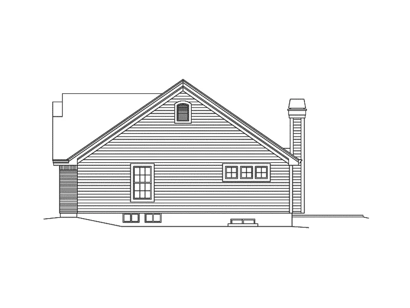 Ranch House Plan Right Elevation - Craigland Hills Country Home 007D-0249 - Search House Plans and More