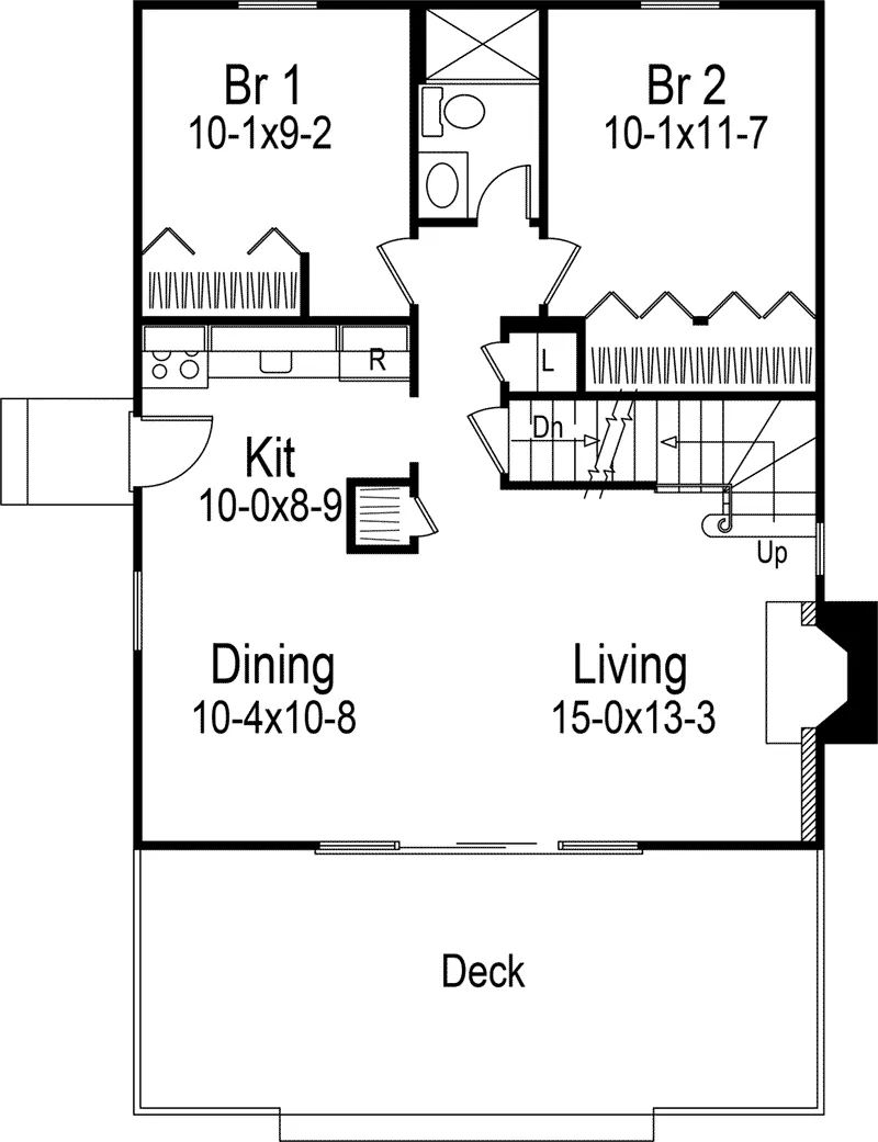 Mountain House Plan Optional Basement - Breezewood Rustic Home 008D-0134 - Search House Plans and More