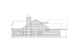 Ranch House Plan Left Elevation - Oakbriar Ranch Home 010D-0003 - Shop House Plans and More