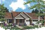 Shingle House Plan Front Image - Forestland Craftsman Ranch Home 011D-0004 - Search House Plans and More