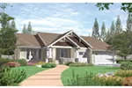 Shingle House Plan Front Photo 02 - Forestland Craftsman Ranch Home 011D-0004 - Search House Plans and More