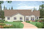 Shingle House Plan Rear Photo 01 - Forestland Craftsman Ranch Home 011D-0004 - Search House Plans and More