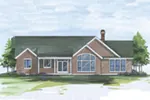 Arts & Crafts House Plan Rear Photo 01 - Irvine Haven Shingle Style Home 011D-0006 - Search House Plans and More