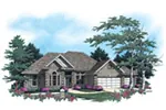 Ranch House Plan Front Image - Woodpath Traditional Ranch Home 011D-0010 - Shop House Plans and More