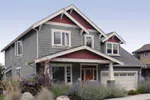 Rustic House Plan Front Photo 02 - Hayden Shingle Craftsman Home 011D-0020 - Search House Plans and More