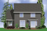 Traditional House Plan Rear Photo 01 - Linndale Traditional Home 011D-0022 - Shop House Plans and More