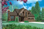 Country French House Plan Front Image - Winterwood Rustic Home 011D-0023 - Shop House Plans and More