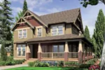 Arts & Crafts House Plan Front Image - Ventana Craftsman Style Home 011D-0025 - Shop House Plans and More