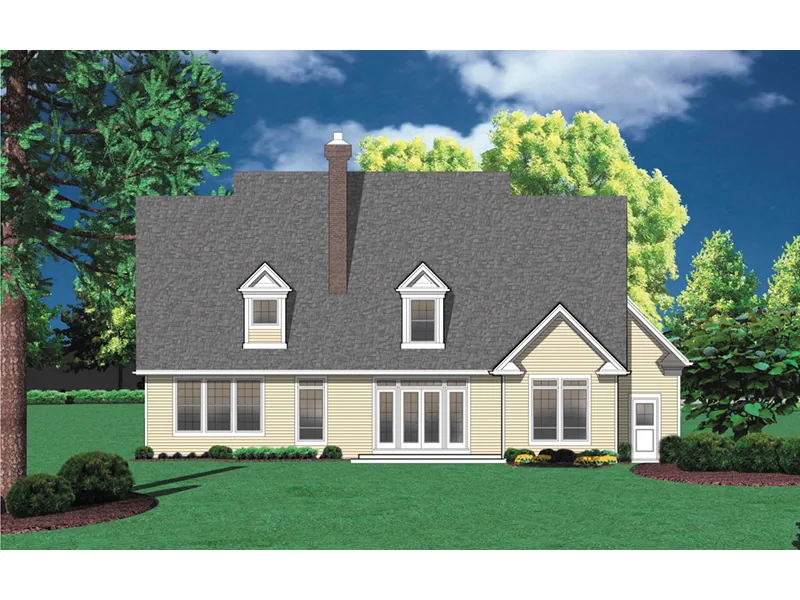 Country House Plan Rear Photo 01 - Grandbriar Southern Style Home 011D-0042 - Search House Plans and More