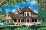 Arts & Crafts House Plan Front Image - Farrington Victorian Home 011D-0045 - Search House Plans and More