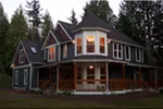 Arts & Crafts House Plan Front Night Photo - Farrington Victorian Home 011D-0045 - Search House Plans and More