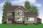 Shingle House Plan Color Image of House - Hickorywood Shingle Style Home 011D-0049 - Search House Plans and More