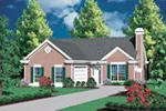 Country House Plan Front Image - Mayflower Point Ranch Home 011D-0055 - Shop House Plans and More