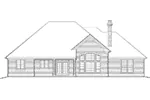 Shingle House Plan Rear Elevation - Sheridan Mill Traditional Home 011D-0070 - Shop House Plans and More