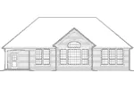Country French House Plan Rear Elevation - Summeroak Rustic Home 011D-0074 - Shop House Plans and More