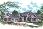 Traditional House Plan Front Image - St. Clair Ranch Home 011D-0082 - Shop House Plans and More