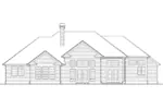 Traditional House Plan Rear Elevation - St. Clair Ranch Home 011D-0082 - Shop House Plans and More