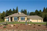 Contemporary House Plan Front Photo 01 - Linworth Prairie Style Home 011D-0088 - Shop House Plans and More