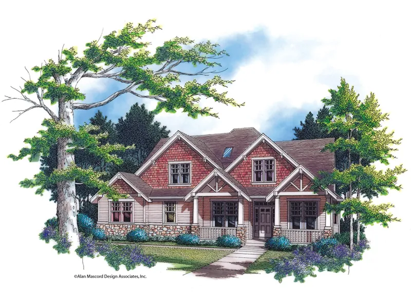 Craftsman House Plan Front Image - Grandboro Craftsman Home 011D-0169 - Search House Plans and More