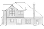 Colonial House Plan Rear Elevation - Province Country Farmhouse 011D-0175 - Shop House Plans and More