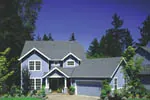 Craftsman House Plan Front of Home - Meadville Country Home 011D-0182 - Shop House Plans and More