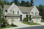Multi-Family House Plan Front of Home - Darlington Hill Duplex 011D-0203 - Search House Plans and More