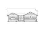 Cabin & Cottage House Plan Rear Elevation - Thistle Hollow Country Bungalow 011D-0225 - Shop House Plans and More
