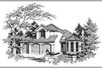 European House Plan Front Image of House - Oakland Heights Luxury Home 011D-0257 - Shop House Plans and More
