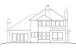 European House Plan Rear Elevation - Oakland Heights Luxury Home 011D-0257 - Shop House Plans and More