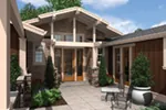 Southwestern House Plan Entry Photo 01 - Sunny Top Craftsman Home 011D-0273 - Shop House Plans and More