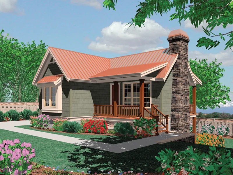 Front of Home - River Grove Harbor Cottage Home 011D-0285 - Shop House Plans and More