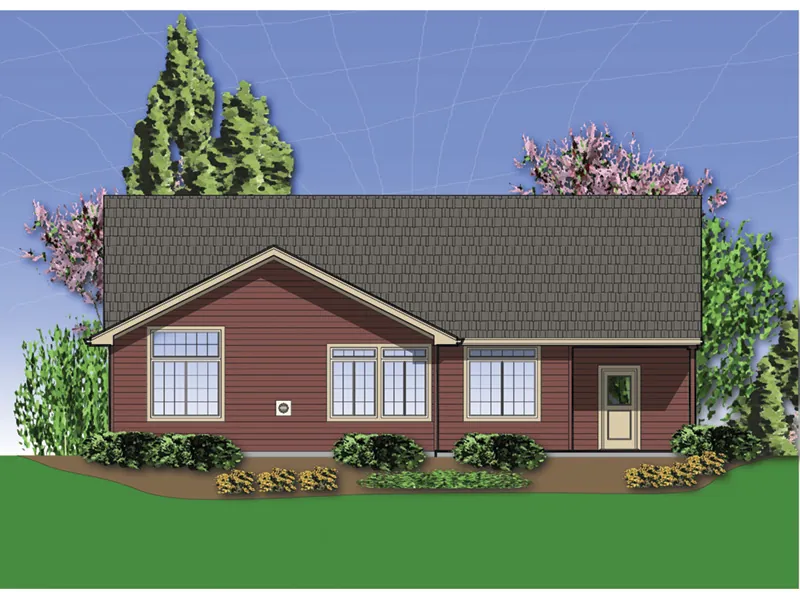 Shingle House Plan Rear Photo 01 - Kerby Shingle Craftsman Home 011D-0286 - Search House Plans and More