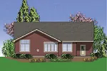 Shingle House Plan Rear Photo 01 - Kerby Shingle Craftsman Home 011D-0286 - Search House Plans and More