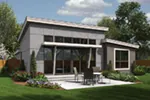 Modern House Plan Rear Photo 01 - Rocco Modern Ranch Home 011D-0304 - Shop House Plans and More