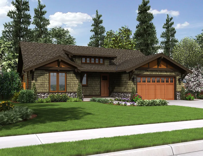 Craftsman House Plan Front Image - Sawyer Creek Craftsman Home 011D-0308 - Shop House Plans and More